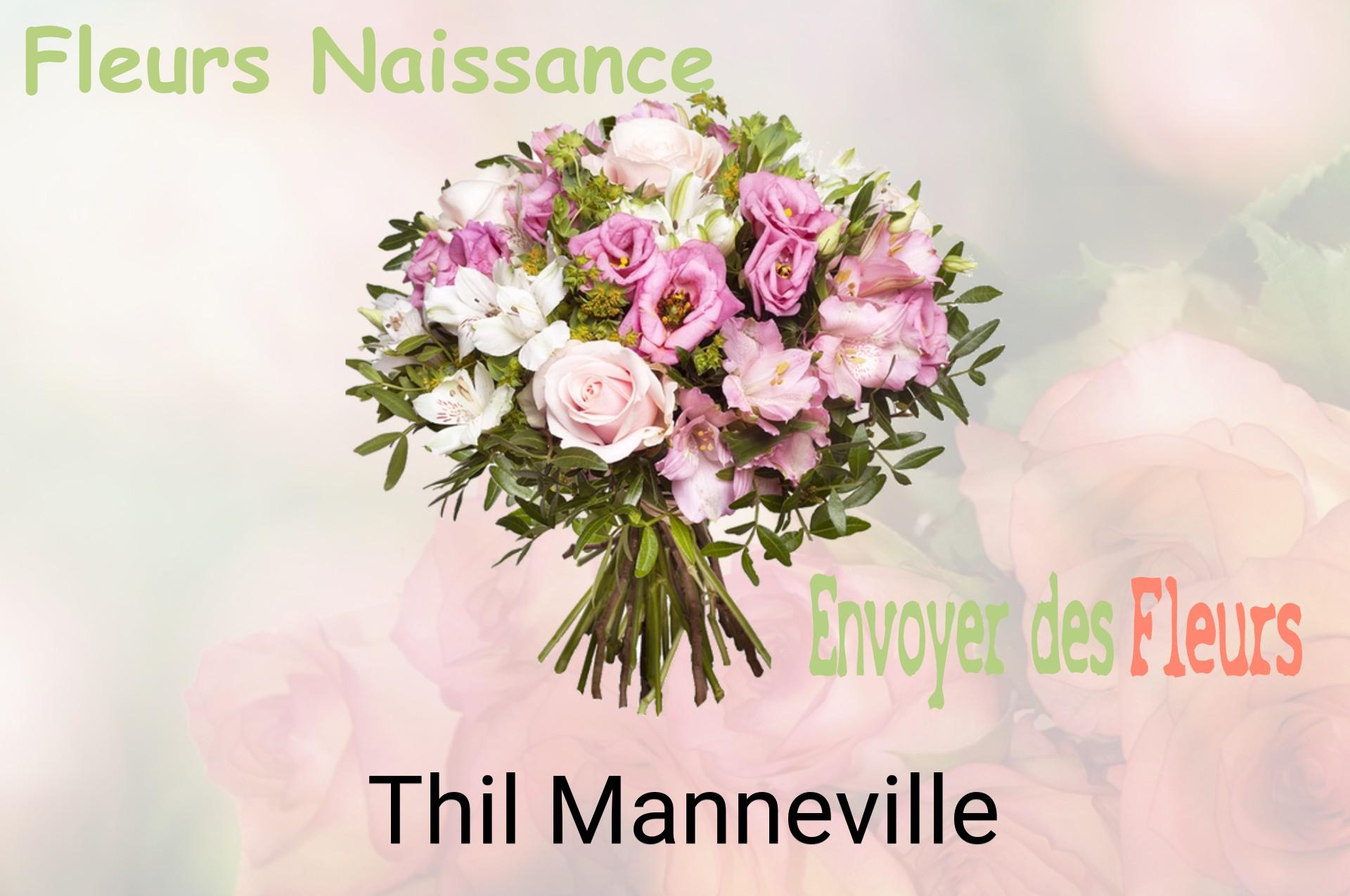 Bouquet de fleurs de naissance livré à Thil-Manneville